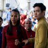 Zoe Saldana et John Cho dans Star Trek Sans Limites.