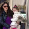 Oksana Grigorieva emmene sa fille Lucia Gibson (la fille de Mel) a son cours de danse a Sherman Oaks, le 19 janvier 2013.