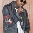 Chris Brown lors du défilé de mode prêt-à-porter Automne-Hiver 2016/2017 "Givenchy" à Paris, le 6 mars 2016