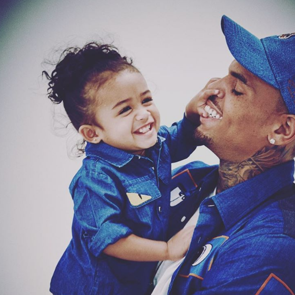 Chris Brown et sa fille Royalty