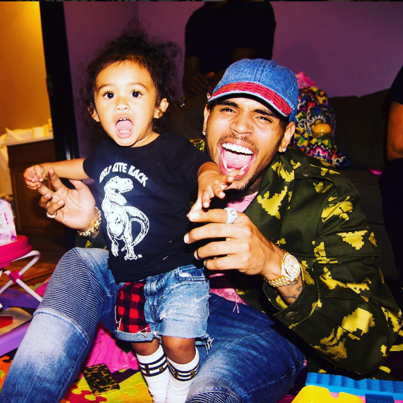 Chris Brown et sa fille Royalty