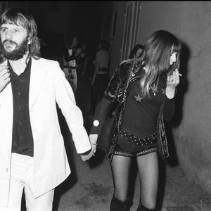 Ringo Starr et sa première femme Maureen (née Cox) lors du mariage de Mick Jagger et Bianca à Saint-Tropez en mai 1971