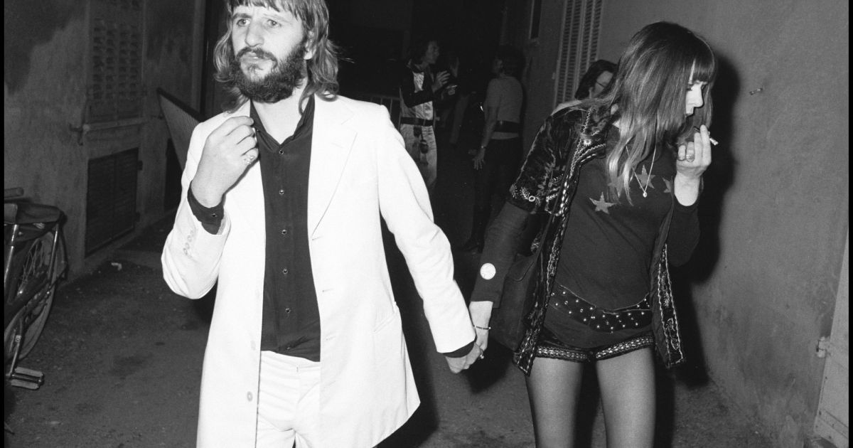 Ringo Starr et sa première femme Maureen (née Cox) lors du mariage de ...