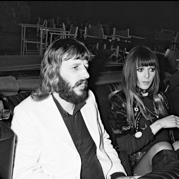 Ringo Starr et sa première femme Maureen (née Cox) lors du mariage de Mick Jagger et Bianca à Saint-Tropez en mai 1971