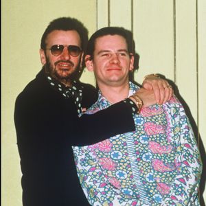 Ringo Starr et son fils aîné Zak Starkey en 1992