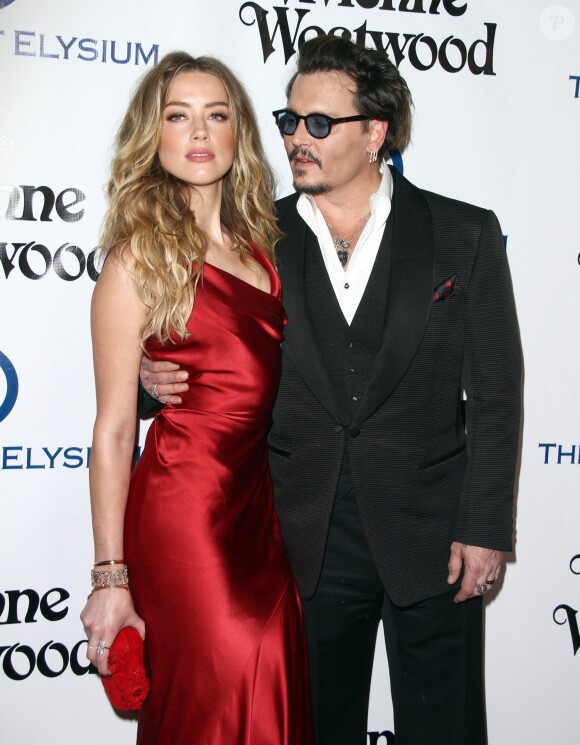 Johnny Depp et sa femme Amber Heard - 9 ème Gala Annuel "The Art Of Elysium" à Culver City le 9 janvier 2016.