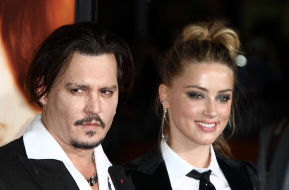 Johnny Depp et sa femme Amber Heard - Première de "The Danish Girl" au théatre Westwood village à Westwood le 21 novembre 2015.