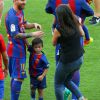 Lionel Messi et Gerard Piqué - Match FC Barcelone - Betis Seville au Camp Nou. Barcelone, le 20 août 2016.