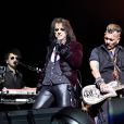 Alice Cooper et Johnny Depp en concert avec The Hollywood Vampires à Coney Island, le 10 juillet 2016.
