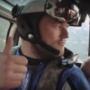 Alexander Polli en 2013 lors de son vol en wingsuit à la Roca Foradada en Espagne. Le spécialiste du wingsuit s'est tué le 22 août 2016 à Chamonix, à l'âge de 31 ans.