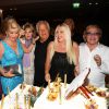 Semi-Exclusif - Ivana Trump, Edoarda Crociani, Massimo Gargia, Lady Monika Bacardi, Samy Naceri, Orlando - Massimo Gargia fête son anniversaire (76 ans) dans le cadre majestueux de l'Hôtel de Paris à Saint-Tropez, le 21 août 2016.
