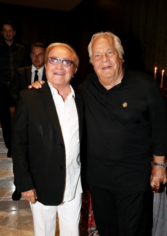 Semi-Exclusif - Orlando et Massimo Gargia - Massimo Gargia fête son anniversaire (76 ans) dans le cadre majestueux de l'Hôtel de Paris à Saint-Tropez, le 21 août 2016.