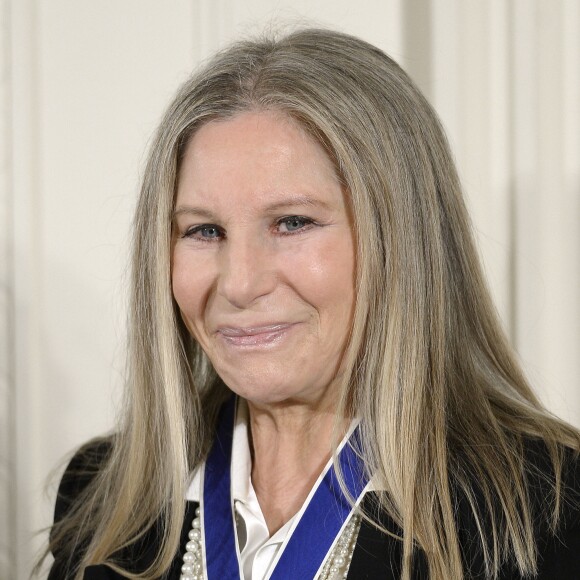 Barbra Streisand à la Maison Blanche à Washington, le 24 novembre 2015