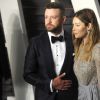 Justin Timberlake et sa femme Jessica Biel - People à la soirée "Vanity Fair Oscar Party" après la 88ème cérémonie des Oscars à Hollywood, le 28 février 2016