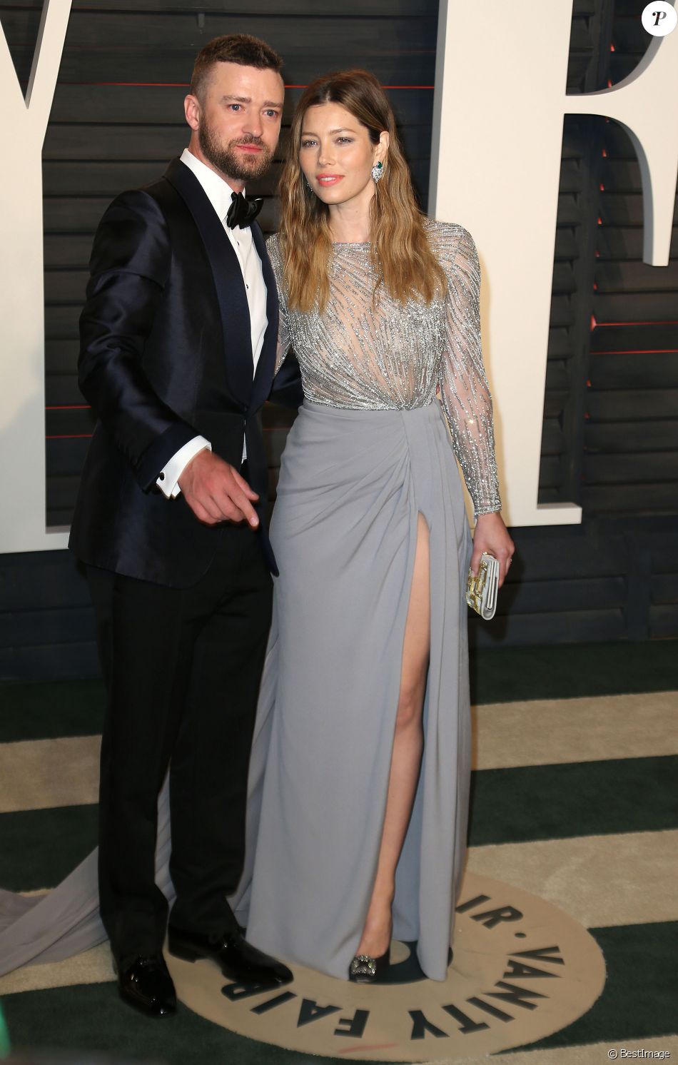 Justin Timberlake et sa femme Jessica Biel People à la soirée Vanity