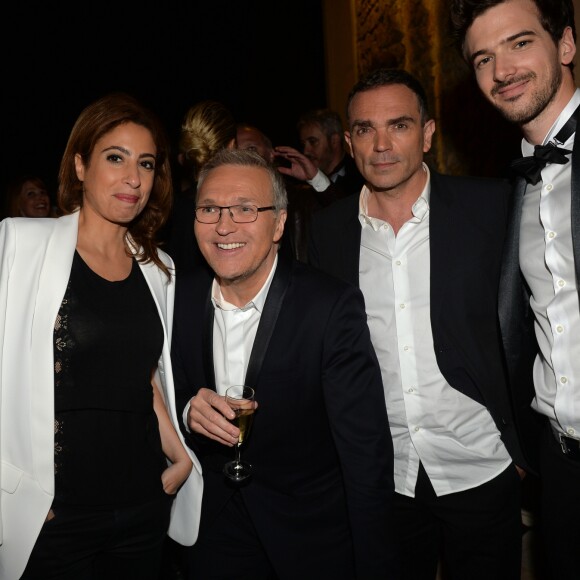 Exclusif - Léa Salamé, Laurent Ruquier, Yann Moix et Marc-Antoine Le Bret à l'enregistrement de l'émission "On n'est pas couché" à la Villa Domergue lors du 69ème Festival International du Film de Cannes le 18 mai 2016.
