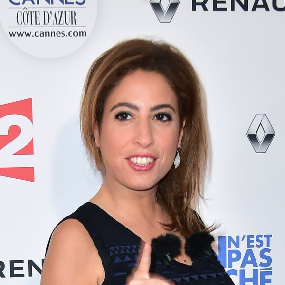 Léa Salamé - Photocall de l'enregistrement de l'émission "On n'est pas couché" à la Villa Domergue de Cannes le 18 mai 2016.