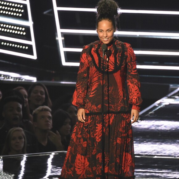 Alicia Keys à la cérémonie des MTV Video Music Awards au Madison Square Garden de New York, le 28 août 2016
