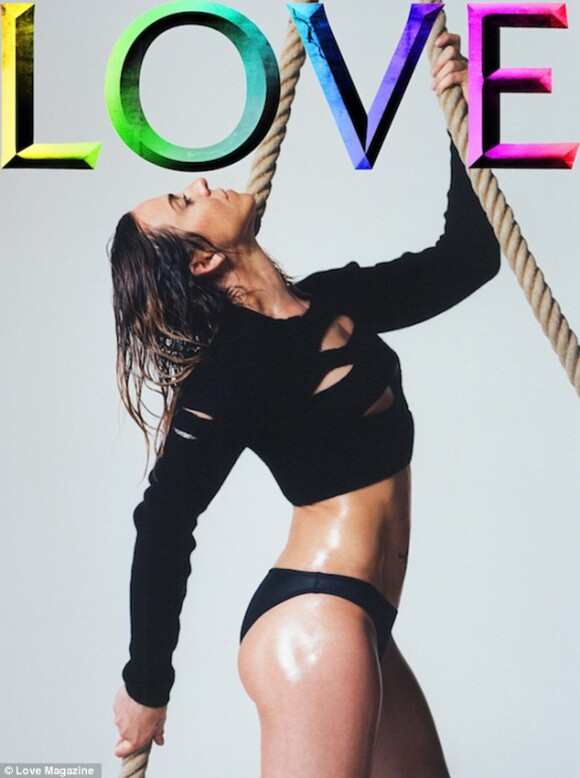 Mel C alias Sporty Spice en couverture du magazine Love. Photo datée du 30 août 2016