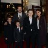 David Beckham, Victoria Beckham et leurs enfants, Brooklyn Beckham, Romeo Beckham, Cruz Beckham à la Premiere de la comedie musicale des Spice Girls 'The Viva Forever' a Londres le 11 Decembre 2012.