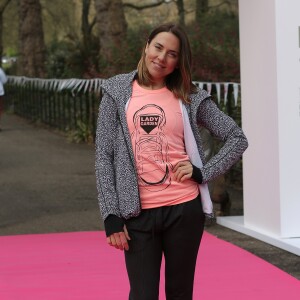 Cara Delevingne et Mel C (Melanie Chisholm) participent à la course "Lady Garden" pour l'association "Gynaecological Cancer Fund" à Londres, le 23 avril 2016.