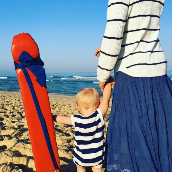 Natasha St-Pier et son fils, sur Facebook, le 27 août 2016