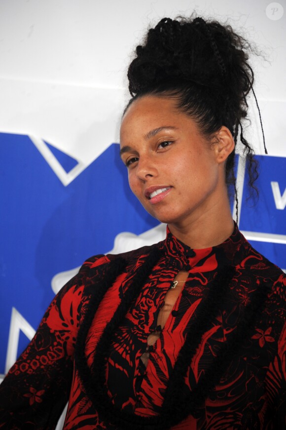 Alicia Keys à la soirée des MTV Video Music Awards 2016 à Madison Square Garden à New York City, New York, Etats-Unis, le 28 août 2016.
