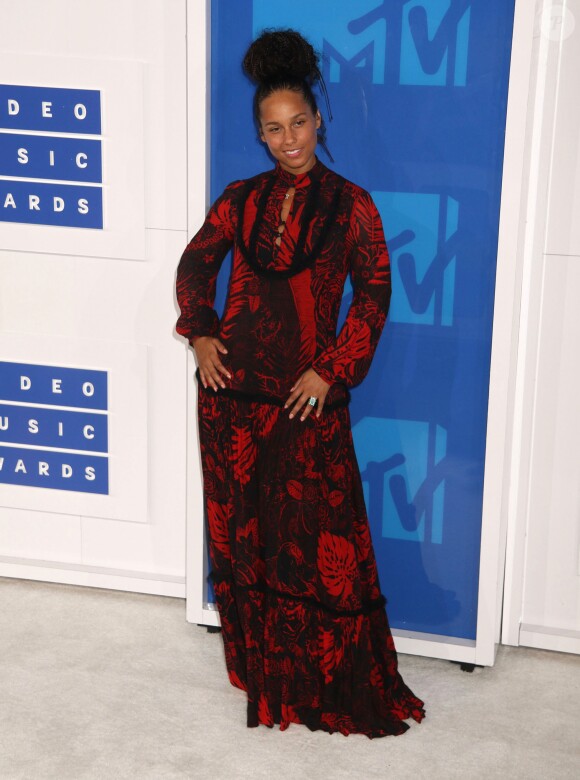 Alicia Keys à la soirée des MTV Video Music Awards 2016 à Madison Square Garden à New York City, New York, Etats-Unis, le 28 août 2016.