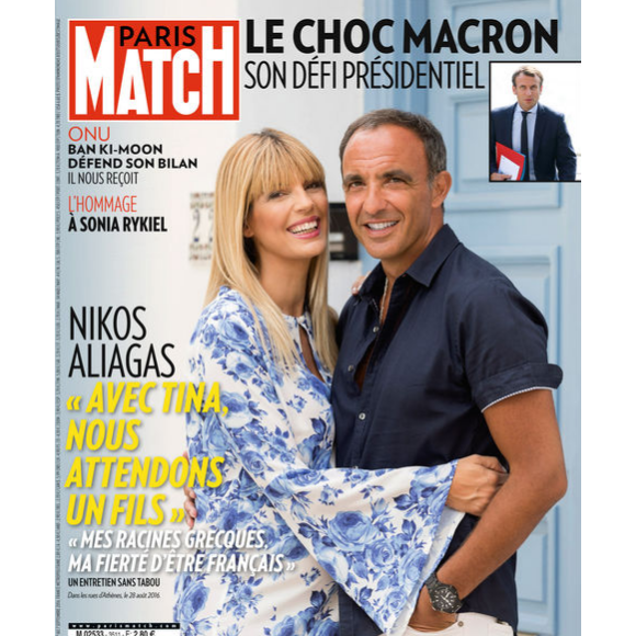 Magazine Paris Match, en kiosques le 1er septembre 2016.