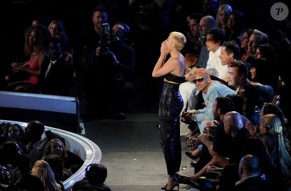 Miley Cyrus et Jesse Helt - Soirée 2014 MTV Video Music Awards le 24 aoput 2014 à Los Angeles