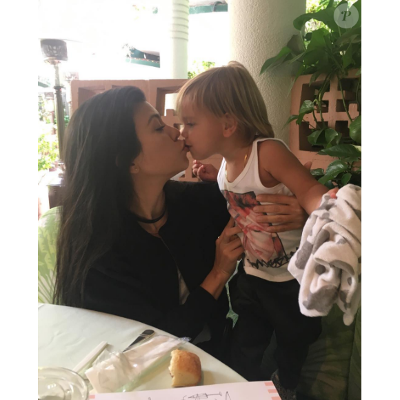Kourtney Kardashian a publié une photo d'elle avec son fils Reign, sur sa page Instagram au mois d'août 2016