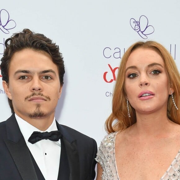 Lindsay Lohan et son compagnon Egor Tarabasov au "Butterfly Ball" au profit de l'association caritative "Caudwell Children" au Grosvenor House Hotel à Londres. Le 22 juin 2016