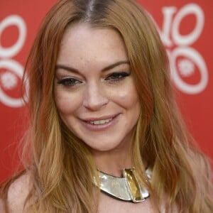 Lindsay Lohan assiste à la soirée anniversaire de la marque de bijoux "UNOde50" à Madrid. Le 9 juin 2016