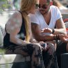 Lindsay Lohan et Dennis Papageorgiou, propriétaire du Rakkan Mykonos en Grèce, le 24 août 2016