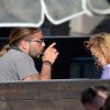 Lindsay Lohan et Dennis Papageorgiou, propriétaire du Rakkan Mykonos en Grèce, le 24 août 2016