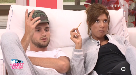 Bastien joue à un jeu dangereux dans "Secret Story 10", le 4 septembre 2016.
