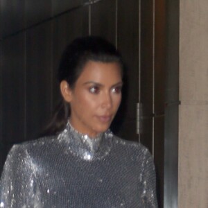Kim Kardashian et sa fille North West portent des robes pailletées et assorties pour aller au concert de Kanye West à New York, le 5 septembre 2016.