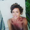 Janice Dickinson prend le soleil, un mois après son traitement contre le cancer du sein. Photo publiée sur Instagram en août 2016