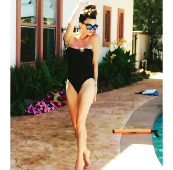 Janice Dickinson en maillot de bain, un mois après son traitement contre le cancer. Photo publiée sur Instagram en août 2016