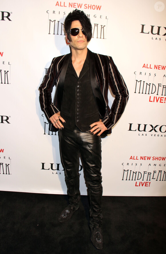 Criss Angel à la première de son nouveau spectacle d'illusions présenté à l'hôtel-casino Luxor à Las Vegas, le 30 juin 2016