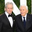 Michael Douglas et Kirk Douglas à la Vanity Fair Oscar Party 2012, le 26 février.