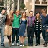 Stanislav Lanevski, Clémence Poésy, Rupert Grint, Emma Watson, Daniel Radcliffe, Katie Leung et Robert Pattinson se retrouvant à Londres le 25 octobre 2005
