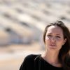 Angelina Jolie durant sa visite dans le camp de réfugiés Syriens à Azraq en Jordanie, le 9 Septembre 2016