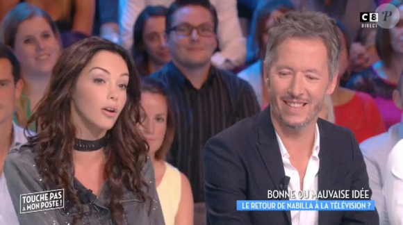 Nabilla dans "Touche pas à mon poste" sur C8. Le 12 septembre 2016.