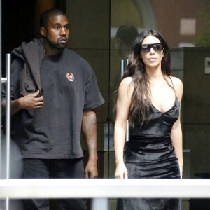 Kanye West et Kim Kardashian quittent leur appartement Airbnb à New York, le 14 septembre 2016.