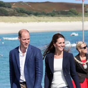 La duchesse Catherine de Cambridge lookée à la coule le 2 septembre 2016 pour une courte visite dans les Îles Scilly.