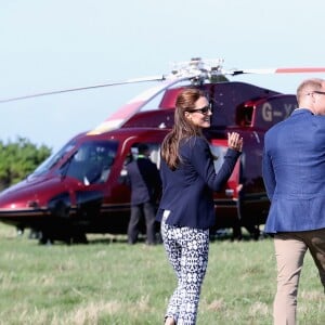 La duchesse Catherine de Cambridge lookée à la coule le 2 septembre 2016 pour une courte visite dans les Îles Scilly.