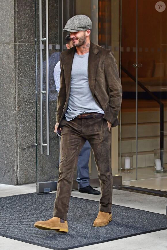 David Beckham à New York le 11 septembre 2016.
