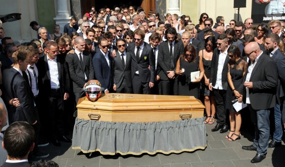 Obsèques de Jules Bianchi en la cathédrale Sainte-Réparate à Nice, le 21 juillet 2015.