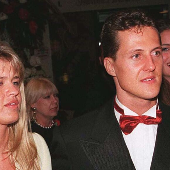 Michael Schumacher et sa femme Corinna en 1997 à Monaco.